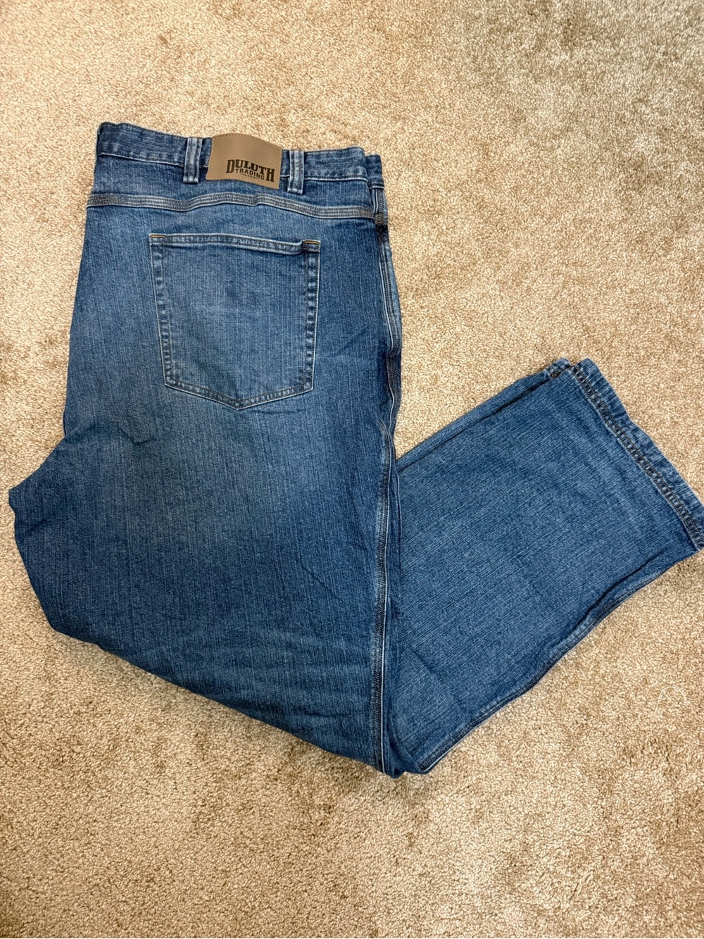 Duluth Trading‎ Co Men's Dark Blue Relaxed Jeans 48/32